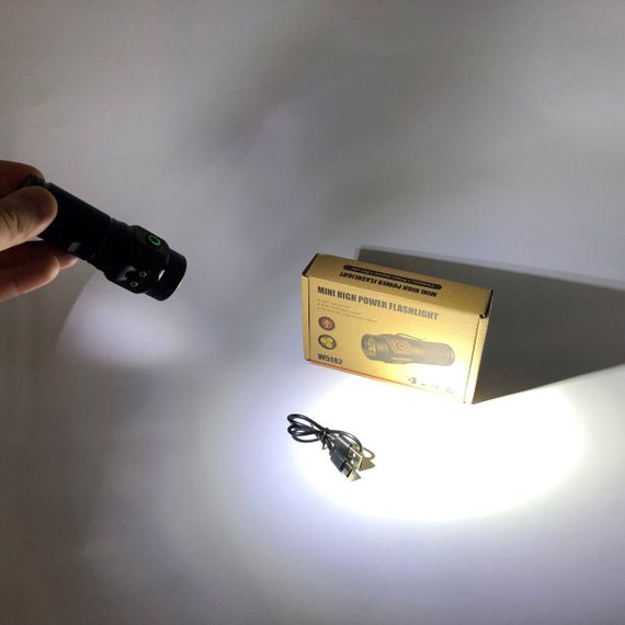Ліхтар PLD W5182-3XHP360, Ручний ліхтарик led, Водонепроникний ліхтар, Кишеньковий ліхтар із usb зарядкою | Зображення 9