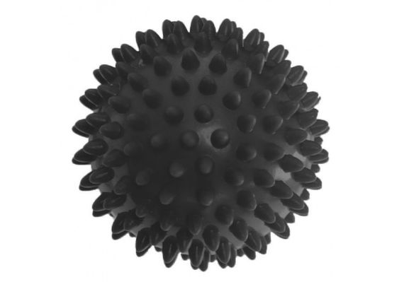 Масажний м'ячик EasyFit PVC 7.5 см жорсткий чорний (EF-1063-B)