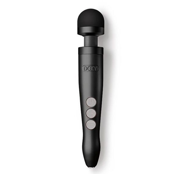 Вібромасажер DOXY Die Cast 3R - Matte Black, дуже потужний, перезаряджуваний, металевий корпус Sex Aura