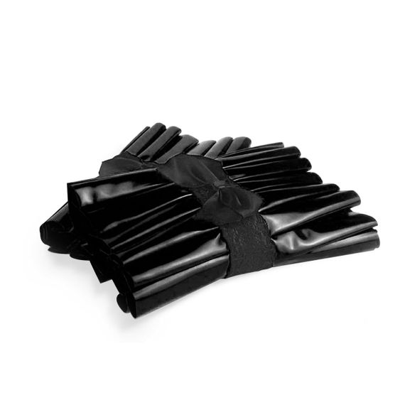 Плиссированные манжеты на руки Art of Sex - Eva, цвет черный Sex Aura | Зображення 2