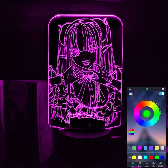 Акриловый светильник-ночник управление с телефона Марин Китагава 2 tty-n002136