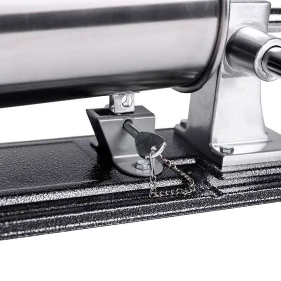 Шприц для ковбаси ручний 3 л горизонтальний ковбасний шприц з нержавійки для фаршу 4 насадки 16788-4 | Зображення 7