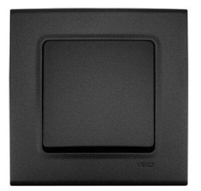 Вимикач одноклавішний VIKO Linnera, Чорна Ніч (90414001)