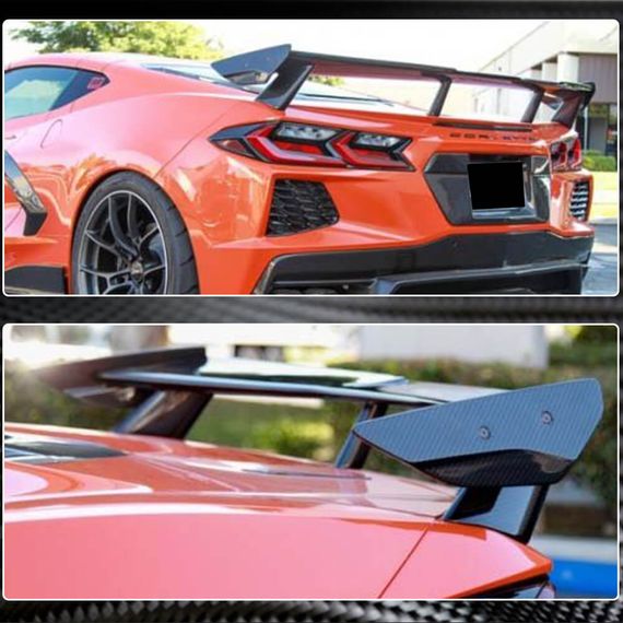 Спойлер V1 (Карбон) для Chevrolet Corvette C8 2019- гг | Зображення 3