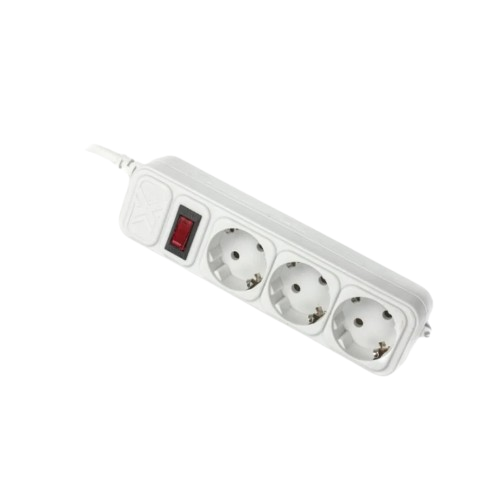 Фільтр мережевий 3 розетки 4,5 м з вимикачем 4500А сірий SPM3-G-15G Maxxter | Зображення 2