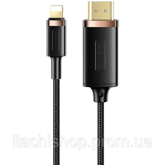 Дата кабель Usams US-SJ509 U70 Lightning to HDMI HD (2m)