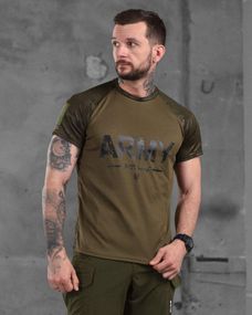 Потоотводящая футболка Army темный мультикам ВТ1018