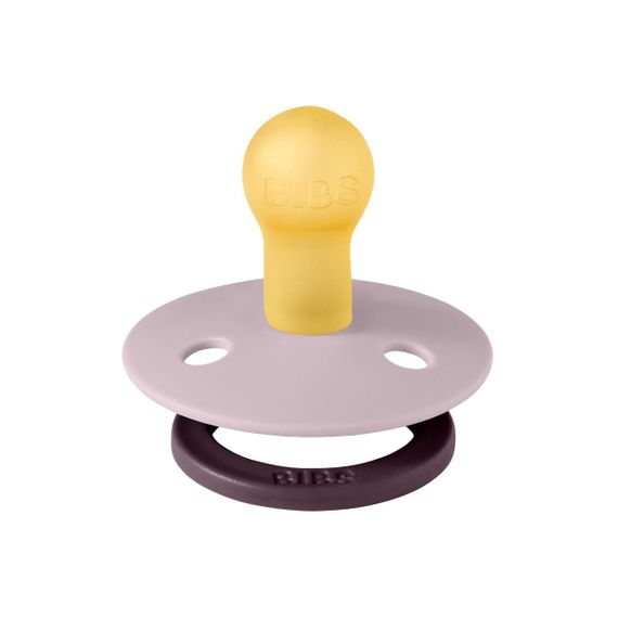 Соска пустушка BIBS Studio Colour Latex кругла 0-6 міс Dusky Lilac/Plum | Зображення 1