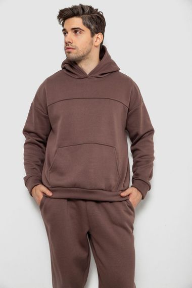 Спортивный костюм мужской на флисе, цвет мокко, 238R029 | Зображення 1