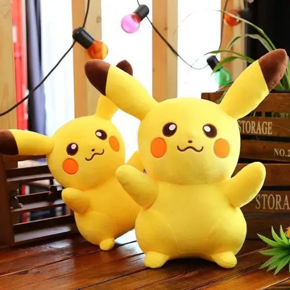 Яскрава мила іграшка-подушка Пікачу  35 см Жовта | Зображення 4