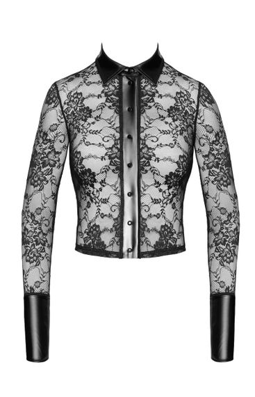 Блуза Noir Handmade F377 Noirelle Lace Button-up Shirt XL Sex Aura | Зображення 4