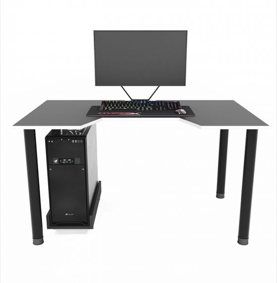 Стол компьютерный ZEUS GAMER-3 черныйбелый | Зображення 1