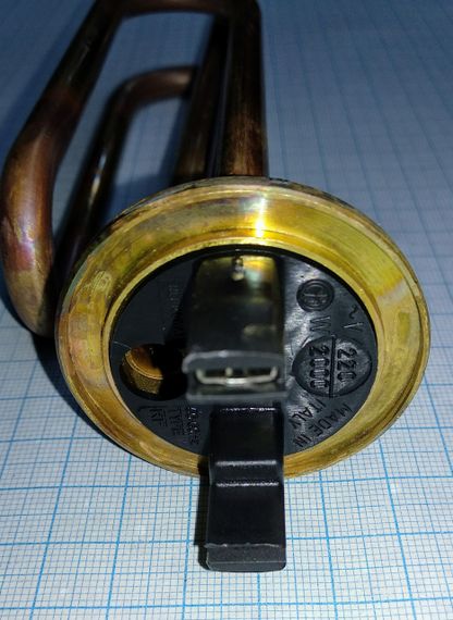 Мідний тен 2000w для бойлера Ariston (Арістон) Novatec (Новатек) Rоund (Раунд) Thermowatt(Італія) | Зображення 2