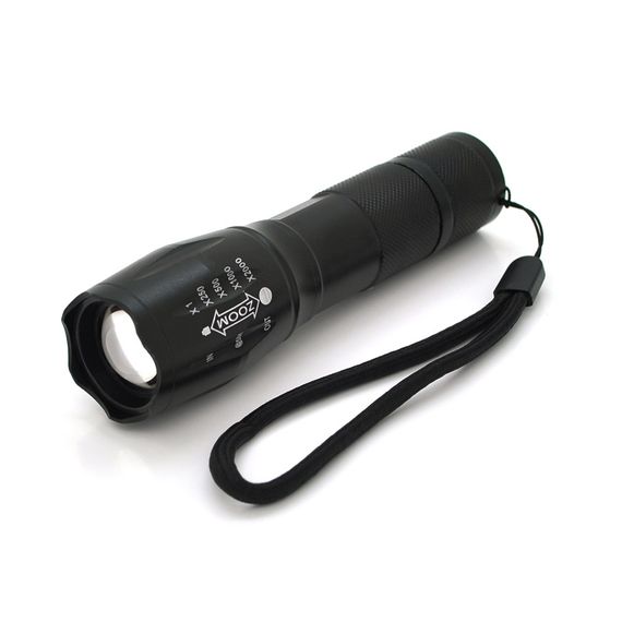 Фонарик ручной Bailong BL-A-5, Led-CREE Q5, Zoom, 4 реж., корпус-алюминий