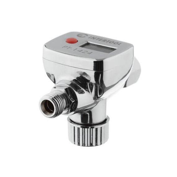 Регулятор тиску з цифровим манометром для фарбопультів 1/4" INTERTOOL PT-1424 | Зображення 3