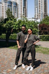 Футболка oversize хакі