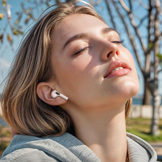 Беспроводные TWS наушники Borofone BW84 Dream White | Зображення 5