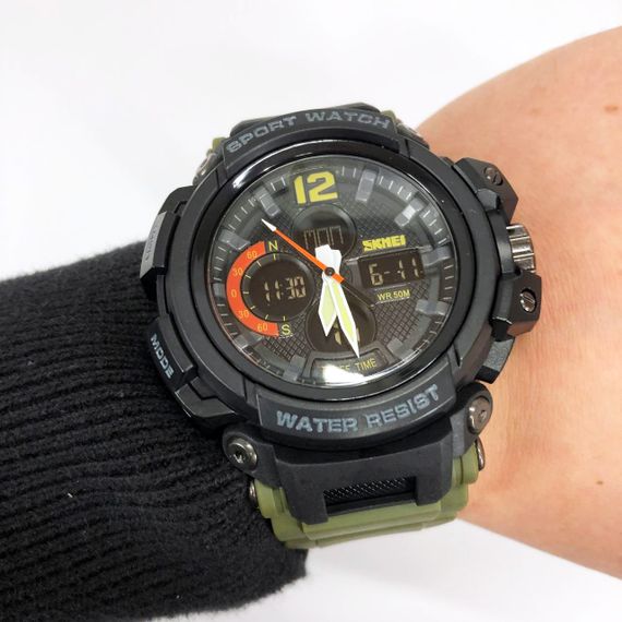 Цифровые часы для активного образа жизни, Часы военные мужские Защитные тактические BL-42 | Зображення 2