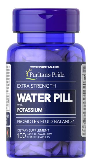 Урологічний препарат Puritan's Pride Water pill With Potassium Extra Strength 100 Caplets
