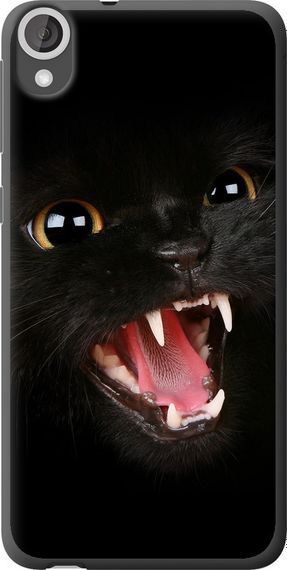 Чехол на HTC Desire 820 Чёрная кошка "932u-133-17620"