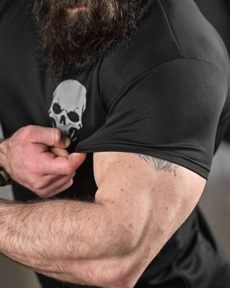 Тактична футболка з відводом поту подруга чорна ДЛ6443 | Зображення 3