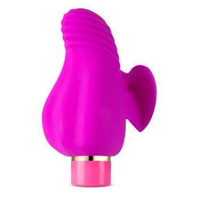 Вибратор на палец с рельефом Aria Blush, силиконовый, розовый sexstyle