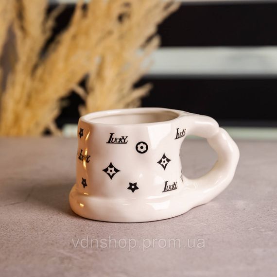 Чашка порцелянова 500 (мл) оригінальна кружка на подарунок чашка для чаю та кави Чорний FM-11A | Зображення 1