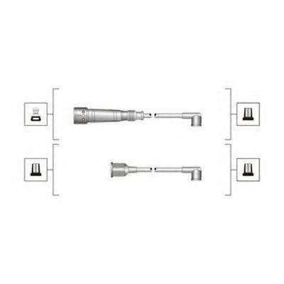 Комплект дротів запалювання (вир-во Magneti Marelli кор.код. MSQ0017) MAGNETI MARELLI 941319170017 на VW GOLF Mk III (1H1)
