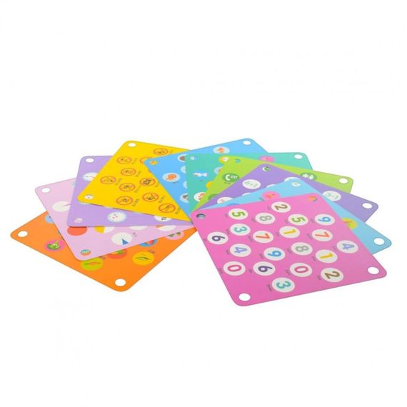 Детская развивающая деревянная игрушка MD 2785 карточки 10 шт | Зображення 1