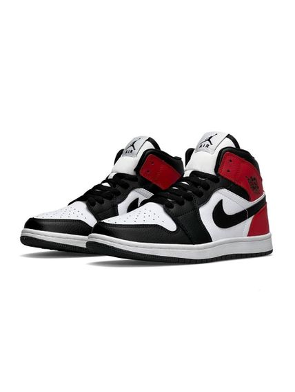 Женские кроссовки N-ik-e Air Jordan 1 Retro HD White Black Red , Вьетнам , весна/лето/осень 37 | Зображення 3