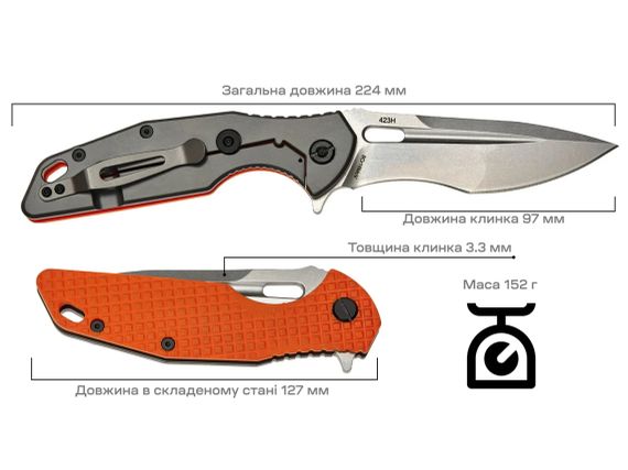 Ніж Skif Defender II SW Orange | Зображення 8