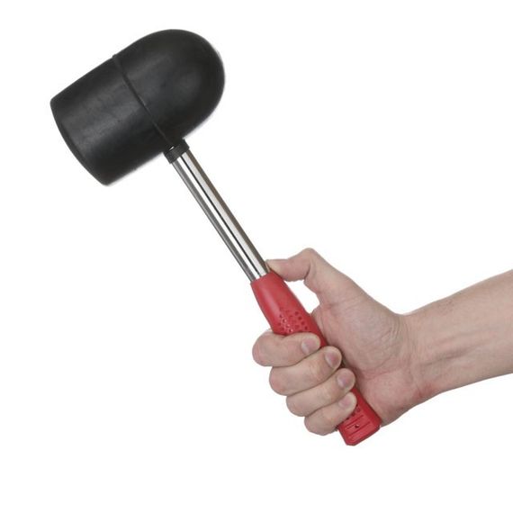 Киянка гумова 1250 г, чорна INTERTOOL HT-0228 | Зображення 4