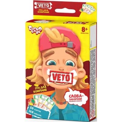 Настольная игра Danko Toys Вето (Veto) (мини) (укр.) (VETO-02-01U)