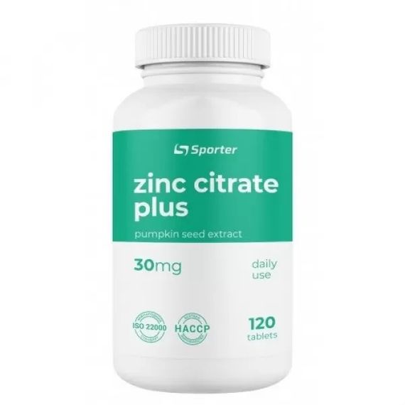 Цинк Sporter Zinc Citrate 120 таб
