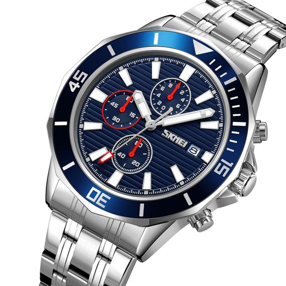 Skmei 9335SIBU Silver-Blue | Зображення 1