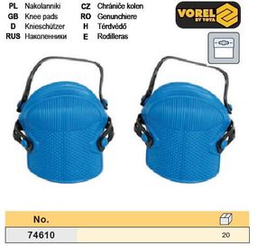 Наколінники захисні гумові 2 штуки VOREL-74610