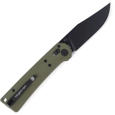 Нож Hightron Pathwright, 14C28N, G10, зелений, чорний клинок (HK03GRN) | Зображення 8
