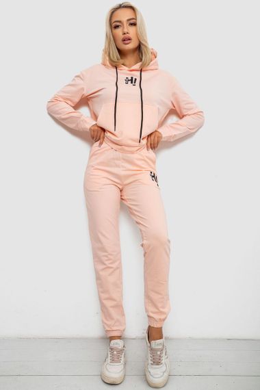 Спортивний костюм жіночий двонитка  -уцінка, колір персиковий, 214R1419-003-U-6