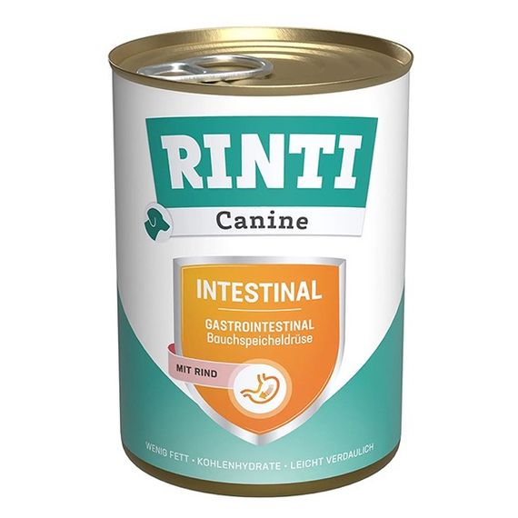 Вологий корм для собак із захворюваннями ШКТ Rinti Canine Veterinary Intestinal Mit Rind, 400 гр