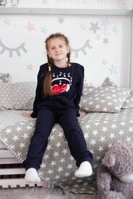Піжама дитяча "Family look" Носи своє 122 Синій (p-13442-149855)