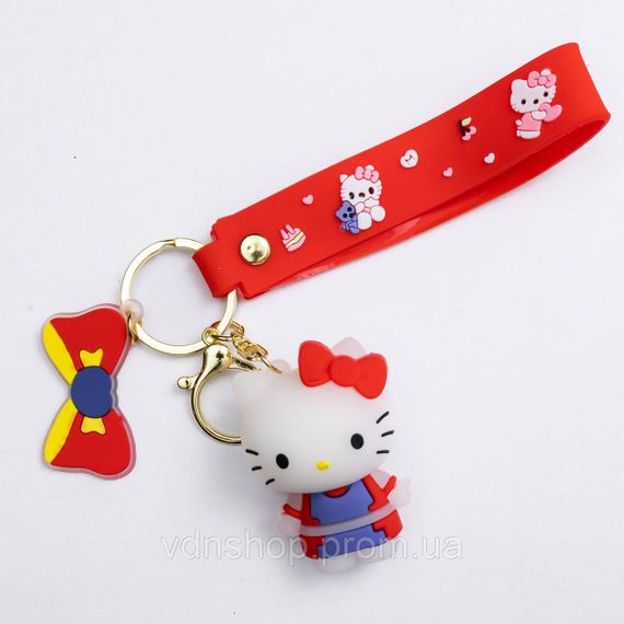 Дитячий брелок Hello Kitty 4×6 (см) для ключів, на сумку і рюкзак (рандом) HP-55-27 | Зображення 4