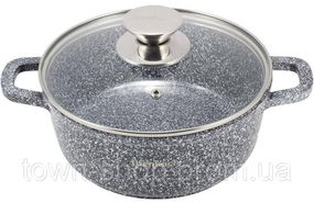 Кастрюля Ofenbach Snow Marble 6.5л индукционная с антипригарным покрытием NB-100502