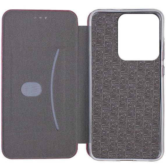 Шкіряний чохол (книжка) Classy для Tecno Spark Go 2022 (KG5m) Слот для візитки, Бордовий | Зображення 2