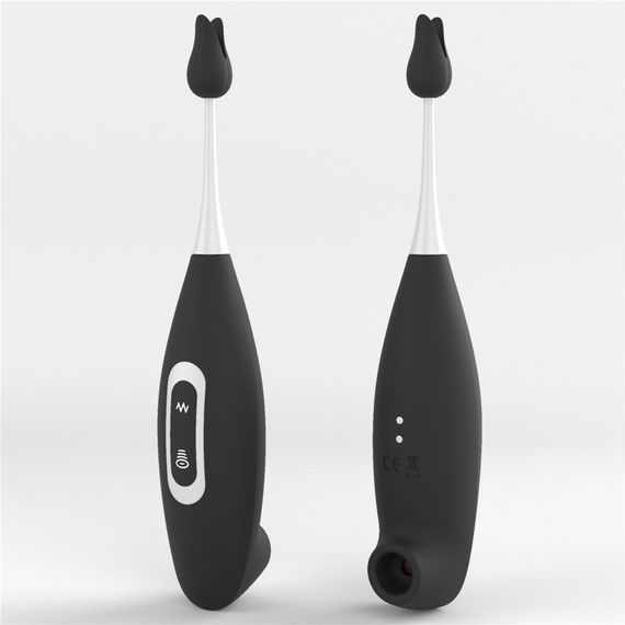 Кліторальний вібратор з вакуумним стимулятором IJOY Rechargeable Clit Pro, чорний | Зображення 6