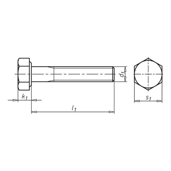 Болт з шестигранною головкою, дюймовий, UNC | Зображення 1
