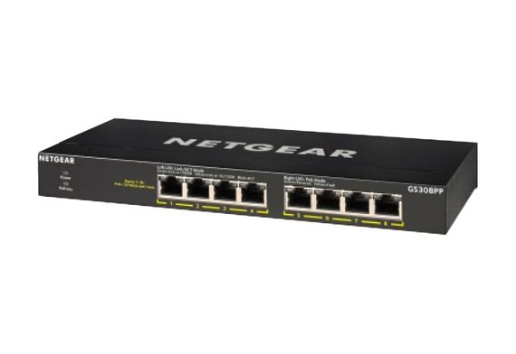 Коммутатор NETGEAR GS308PP 8xGE PoE+, неуправляемый (GS308PP-100EUS) | Зображення 8