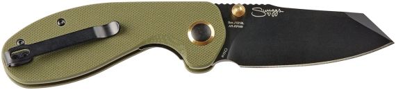 Ніж CJRB Maileah Large Black Blade Green | Зображення 1