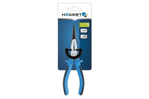 Плоскогубці подовжені прямі, CrV, 160, HT1P016 уп 1 шт Hoegert | Зображення 1