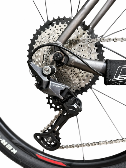 Велосипед горный 29" Crosser Solo рама 21", 1x12 L-TWOO AX, гидравлика Shimano MT200, воздушная вилка Красный | Зображення 7