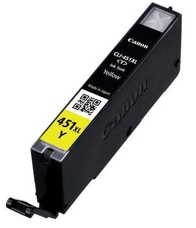 Картридж Canon CLI-451Y XL (Yellow) PIXMA MG5440/MG6340 (6475B001) | Зображення 1